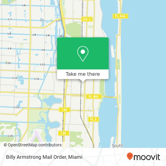 Mapa de Billy Armstrong Mail Order