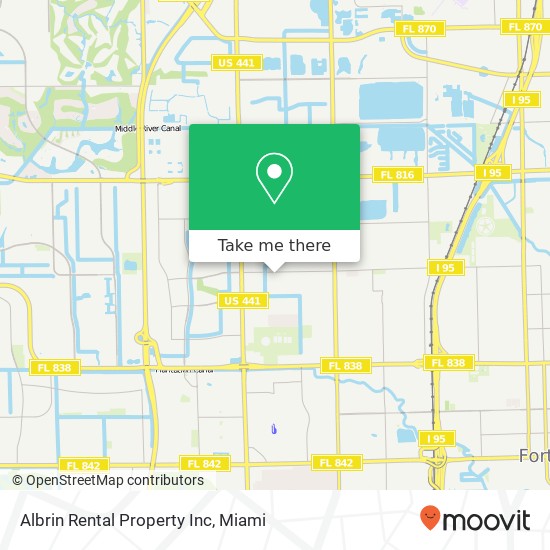 Mapa de Albrin Rental Property Inc