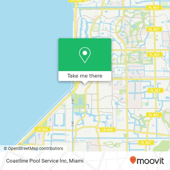 Mapa de Coastline Pool Service Inc