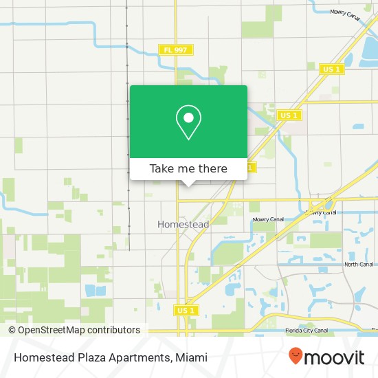 Homestead Plaza Apartments map