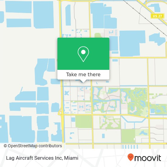 Lag Aircraft Services Inc map