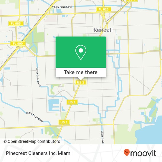 Pinecrest Cleaners Inc map