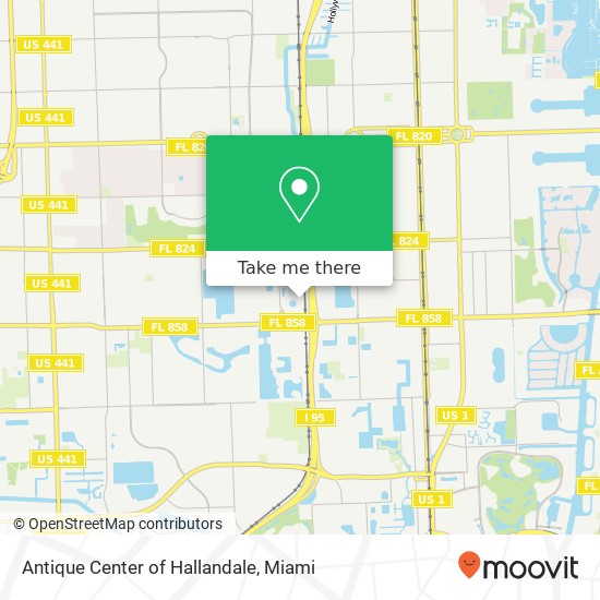 Antique Center of Hallandale map