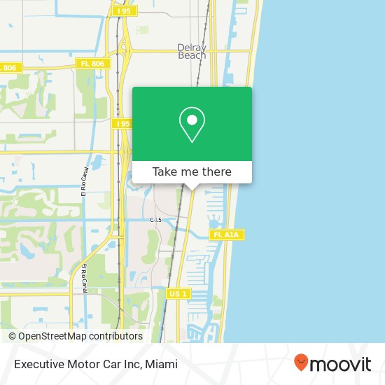 Executive Motor Car Inc map