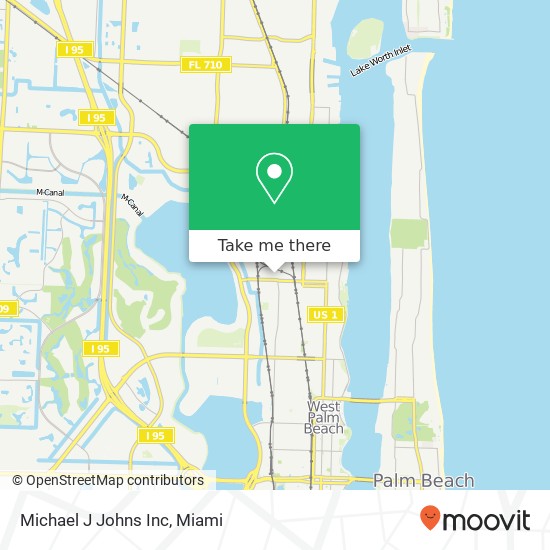 Michael J Johns Inc map