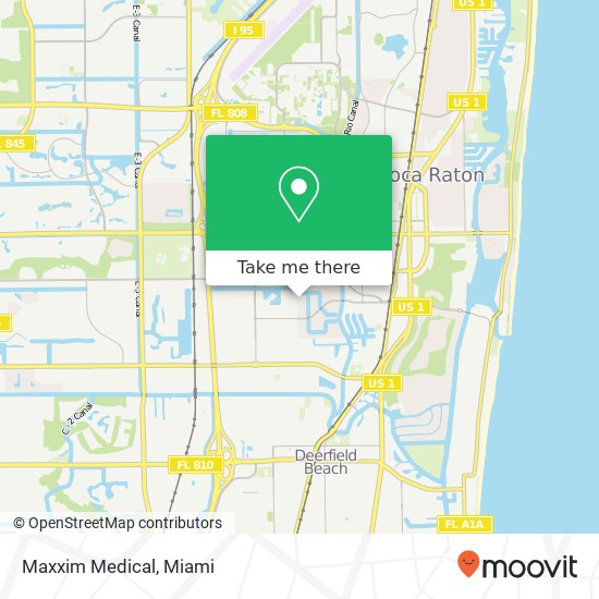 Mapa de Maxxim Medical