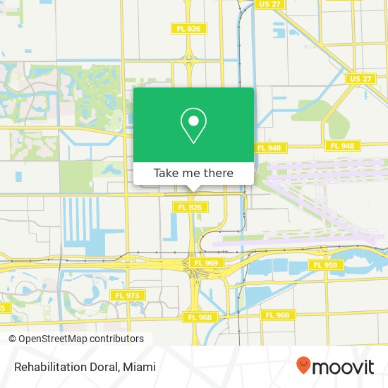 Rehabilitation Doral map