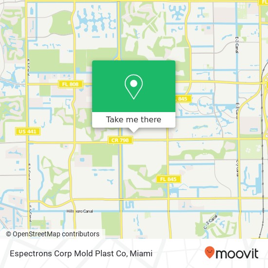 Mapa de Espectrons Corp Mold Plast Co