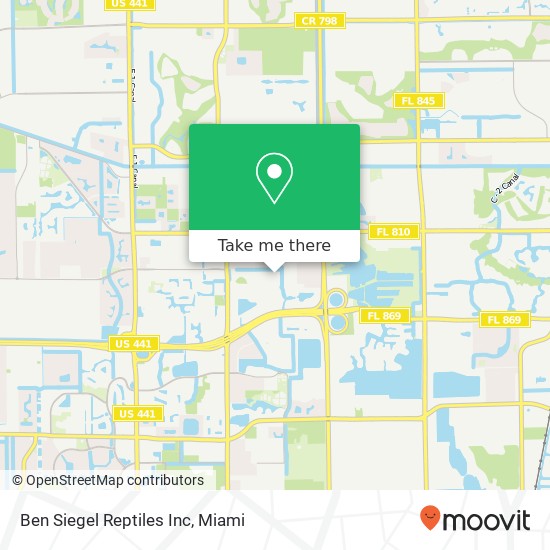 Ben Siegel Reptiles Inc map