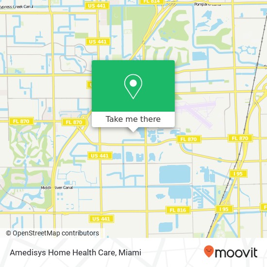 Amedisys Home Health Care map