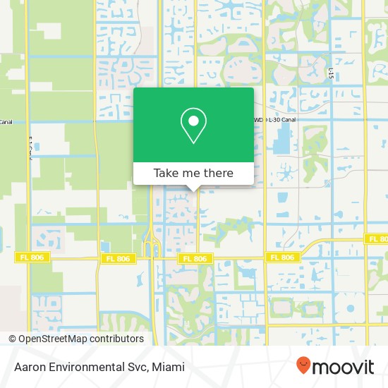 Mapa de Aaron Environmental Svc