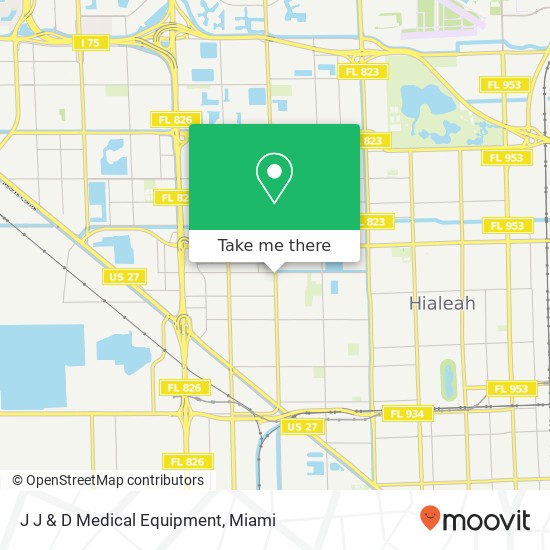 Mapa de J J & D Medical Equipment