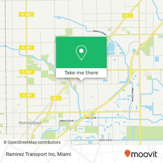 Ramirez Transport Inc map