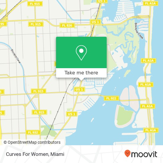 Curves For Women map