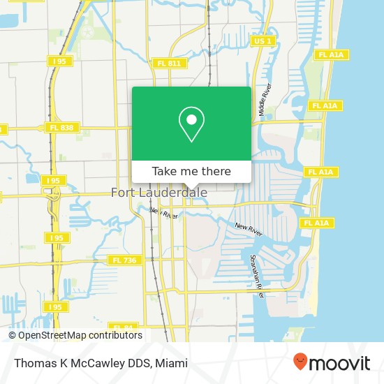 Mapa de Thomas K McCawley DDS