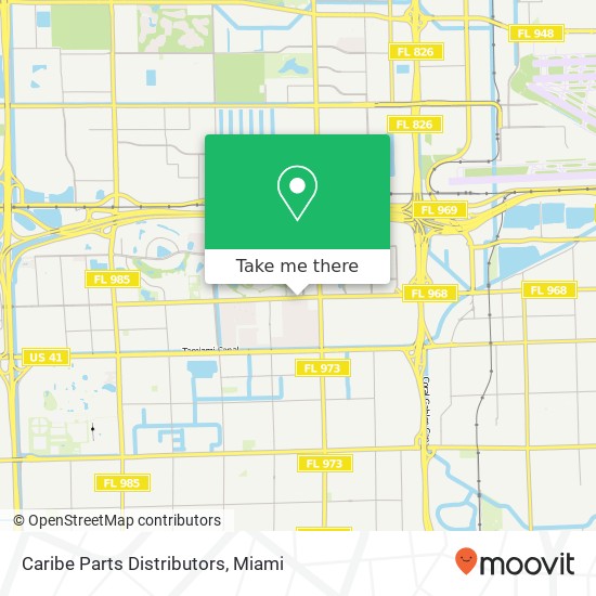 Caribe Parts Distributors map