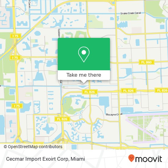 Cecmar Import Exoirt Corp map