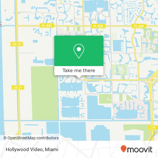 Hollywood Video map