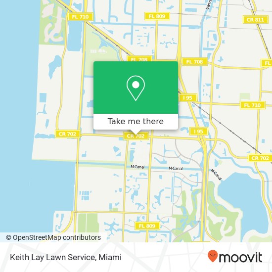 Keith Lay Lawn Service map
