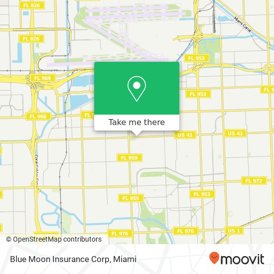 Blue Moon Insurance Corp map