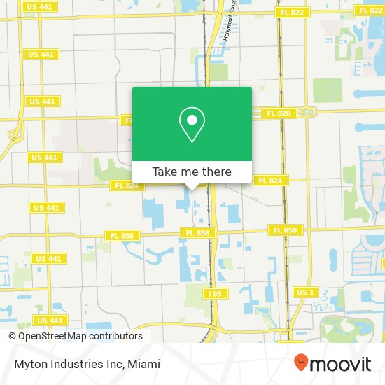 Mapa de Myton Industries Inc