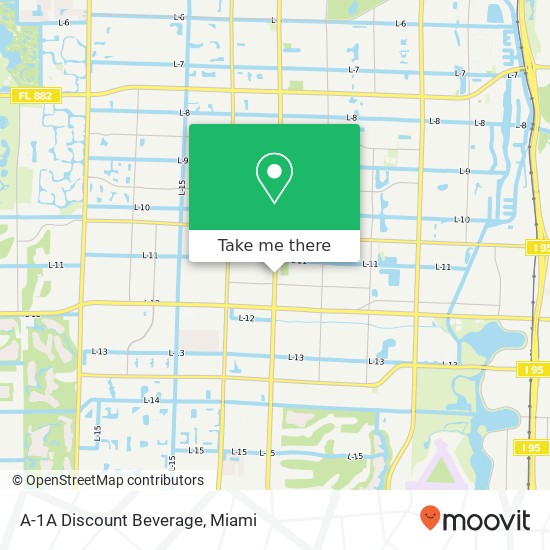 A-1A Discount Beverage map