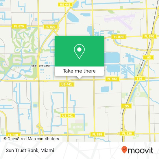 Sun Trust Bank map