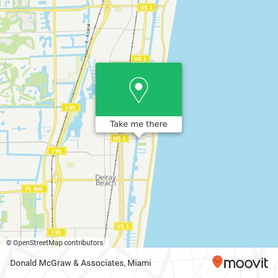 Donald McGraw & Associates map