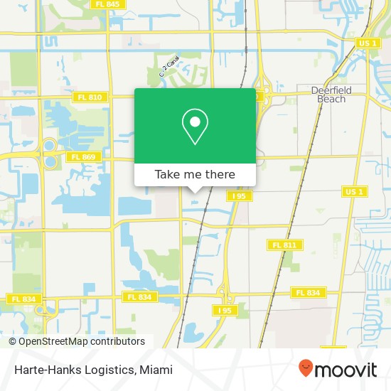 Harte-Hanks Logistics map