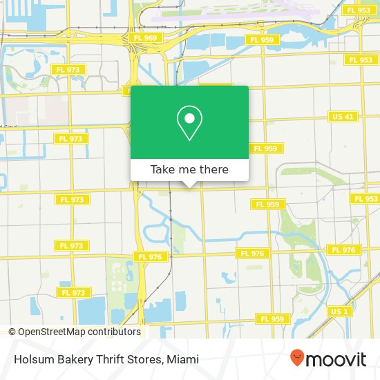 Holsum Bakery Thrift Stores map