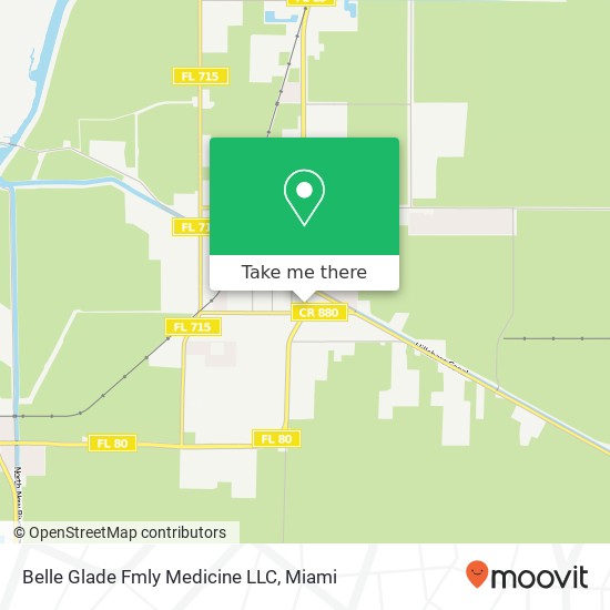 Belle Glade Fmly Medicine LLC map