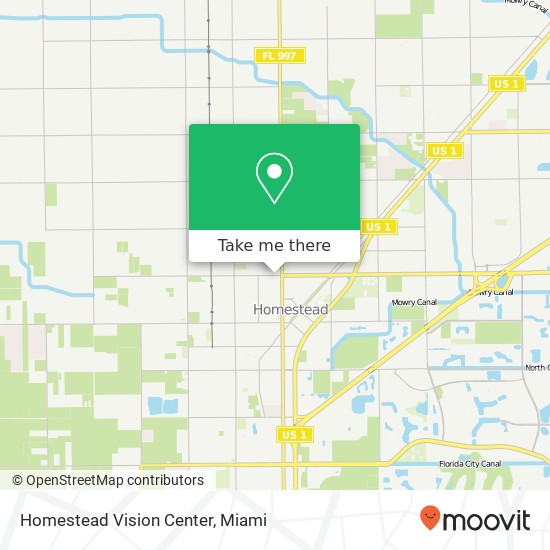 Homestead Vision Center map