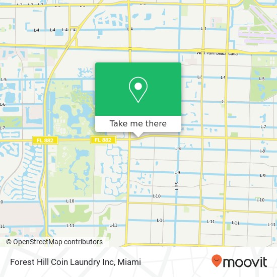 Forest Hill Coin Laundry Inc map