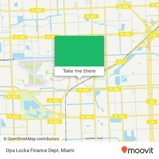 Mapa de Opa Locka Finance Dept