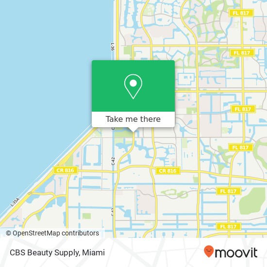 CBS Beauty Supply map