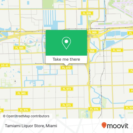 Mapa de Tamiami Liquor Store