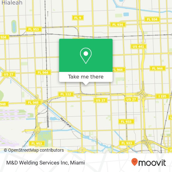 Mapa de M&D Welding Services Inc