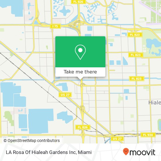 LA Rosa Of Hialeah Gardens Inc map