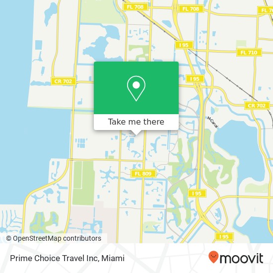 Prime Choice Travel Inc map