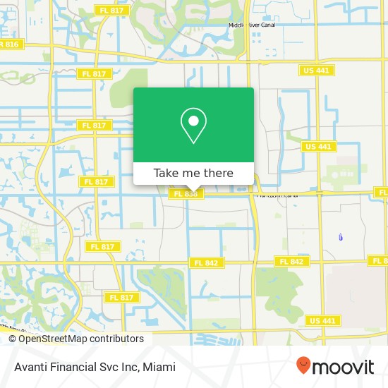 Avanti Financial Svc Inc map