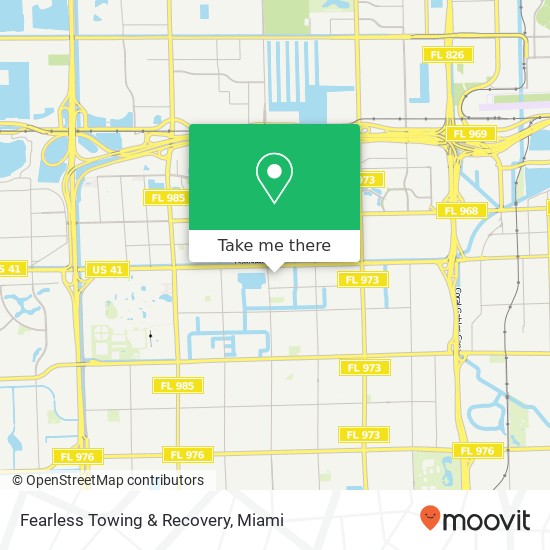 Fearless Towing & Recovery map