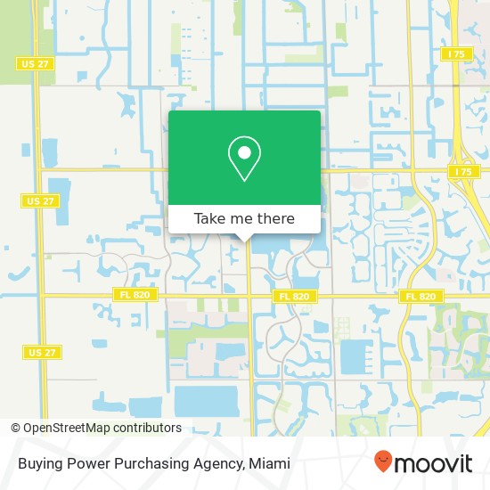 Mapa de Buying Power Purchasing Agency