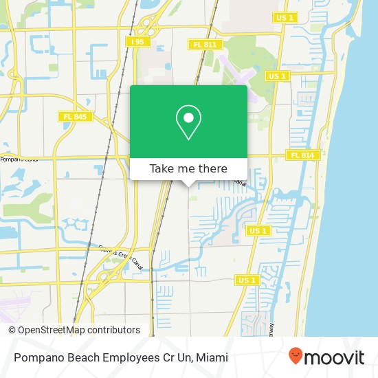 Pompano Beach Employees Cr Un map