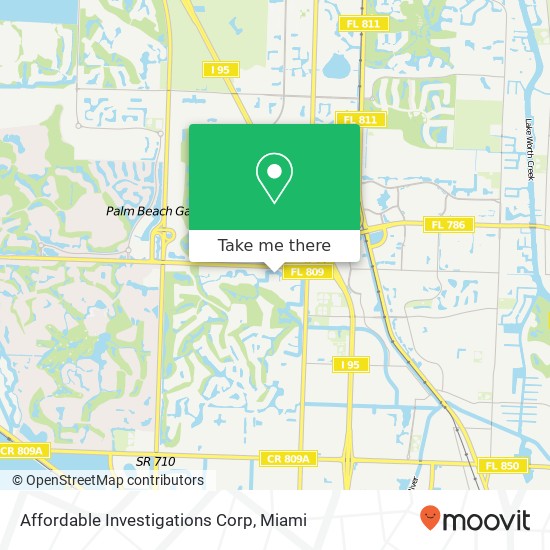 Mapa de Affordable Investigations Corp