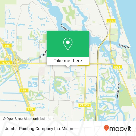 Jupiter Painting Company Inc map