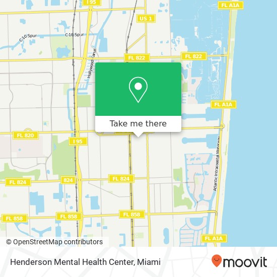 Henderson Mental Health Center map