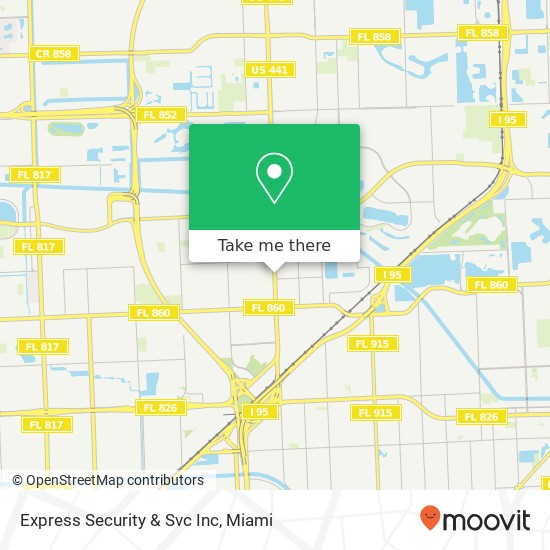 Express Security & Svc Inc map