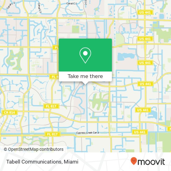 Mapa de Tabell Communications