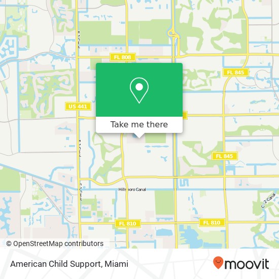 American Child Support map