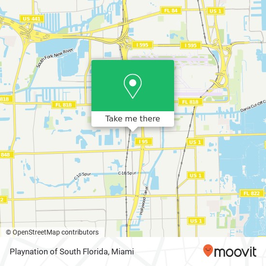 Playnation of South Florida map